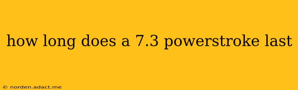 how long does a 7.3 powerstroke last