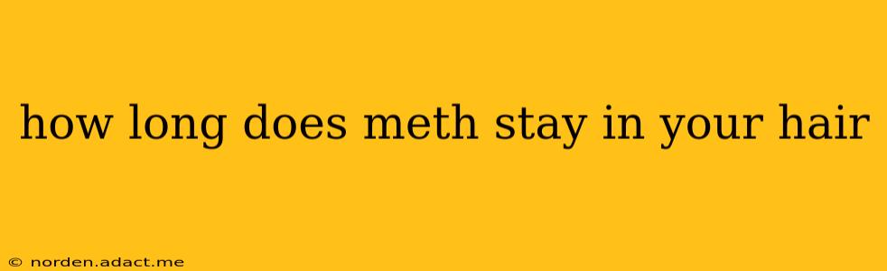 how long does meth stay in your hair
