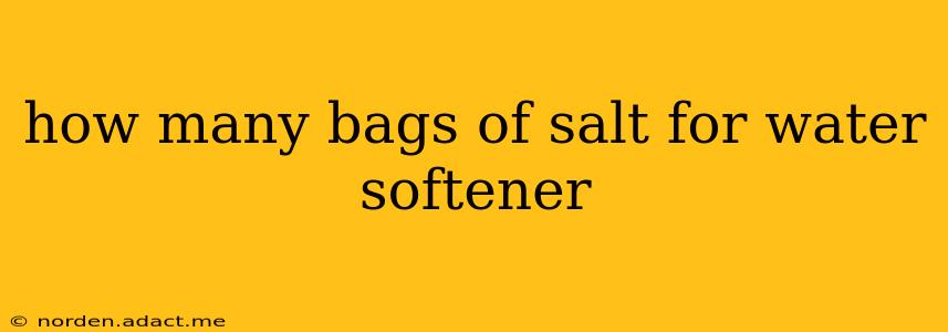 how many bags of salt for water softener