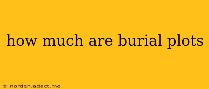 how much are burial plots