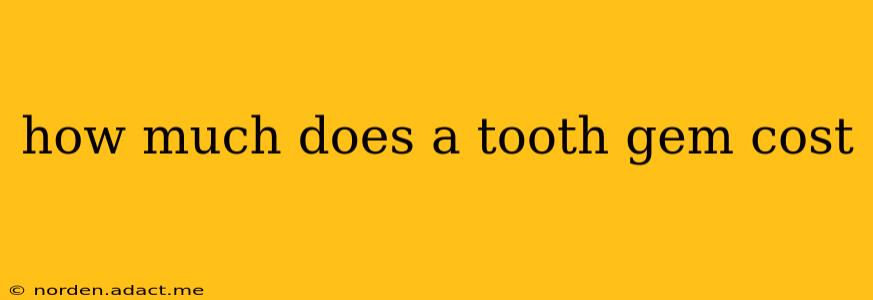 how much does a tooth gem cost
