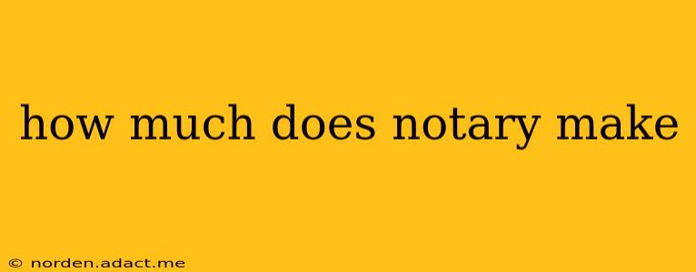 how much does notary make