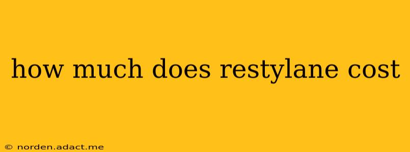 how much does restylane cost