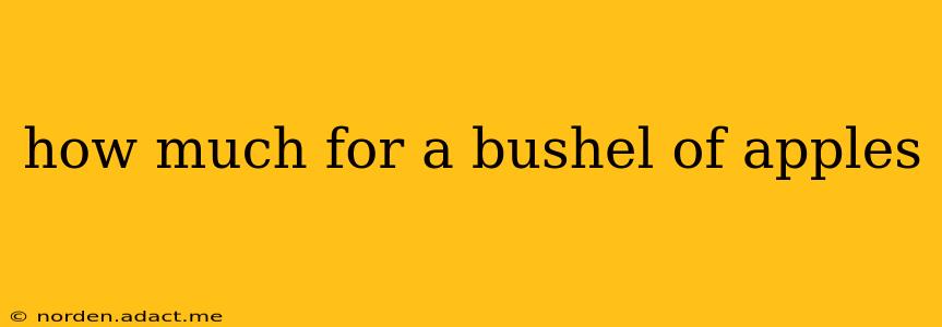 how much for a bushel of apples