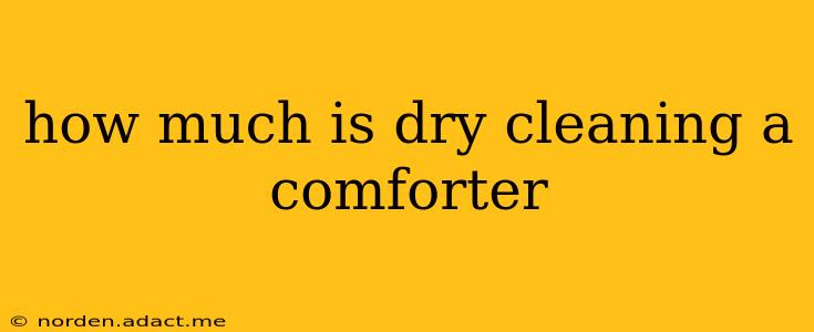 how much is dry cleaning a comforter