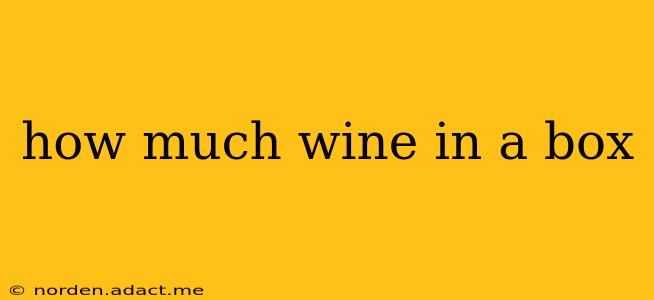 how much wine in a box