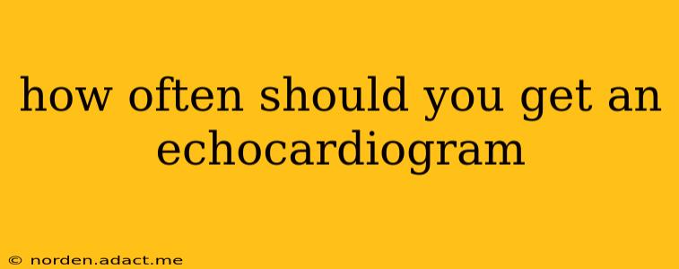 how often should you get an echocardiogram
