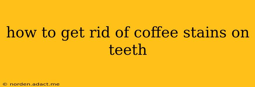 how to get rid of coffee stains on teeth