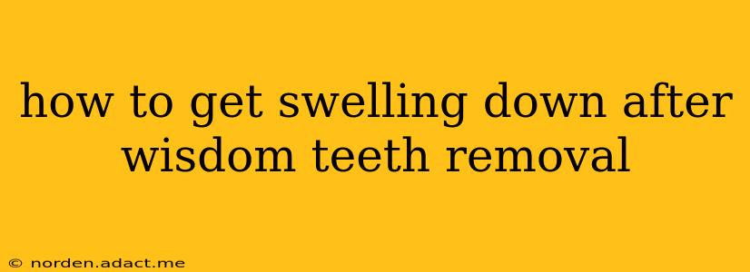 how to get swelling down after wisdom teeth removal