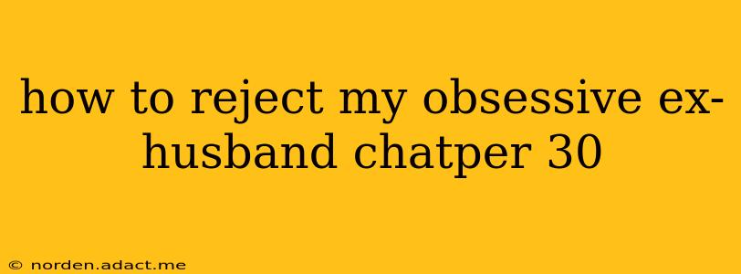 how to reject my obsessive ex-husband chatper 30