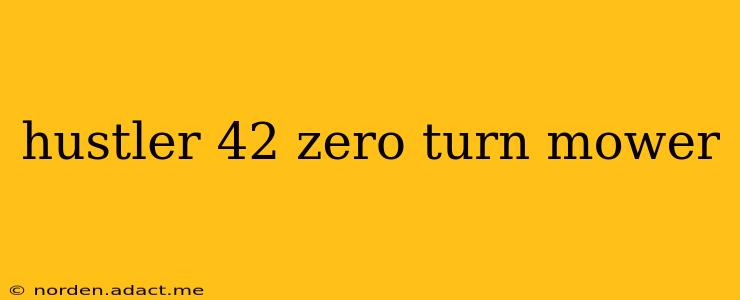 hustler 42 zero turn mower