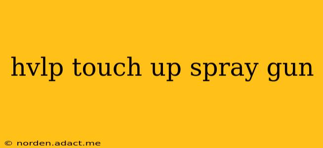 hvlp touch up spray gun