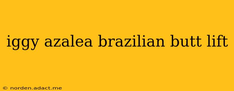 iggy azalea brazilian butt lift