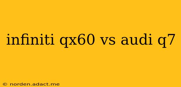 infiniti qx60 vs audi q7