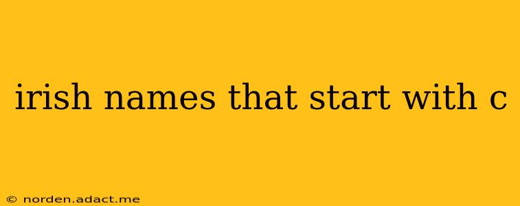 irish names that start with c