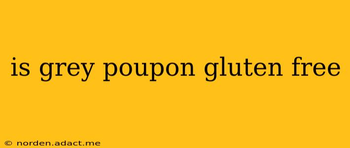 is grey poupon gluten free