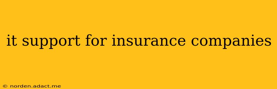 it support for insurance companies
