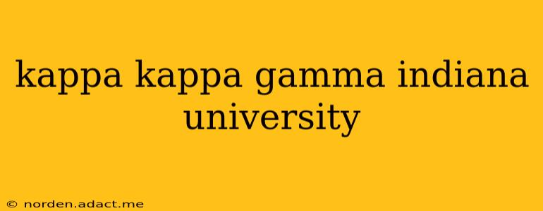 kappa kappa gamma indiana university