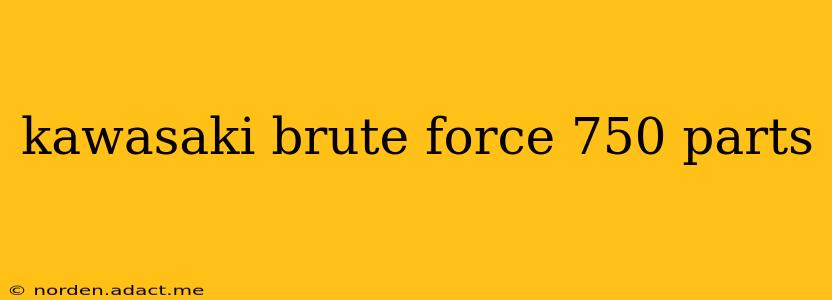 kawasaki brute force 750 parts