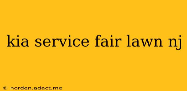 kia service fair lawn nj