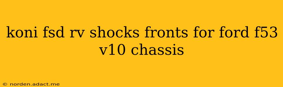 koni fsd rv shocks fronts for ford f53 v10 chassis