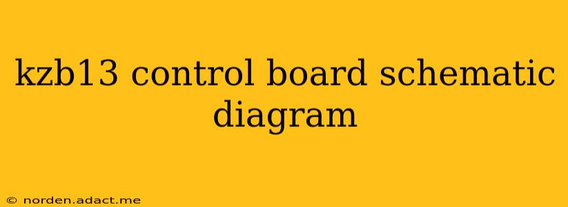 kzb13 control board schematic diagram