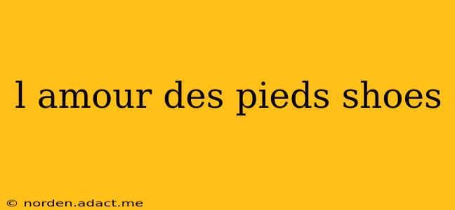 l amour des pieds shoes