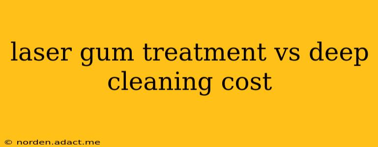 laser gum treatment vs deep cleaning cost