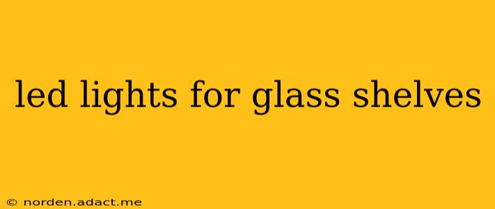 led lights for glass shelves