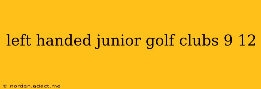 left handed junior golf clubs 9 12