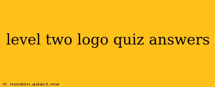 level two logo quiz answers