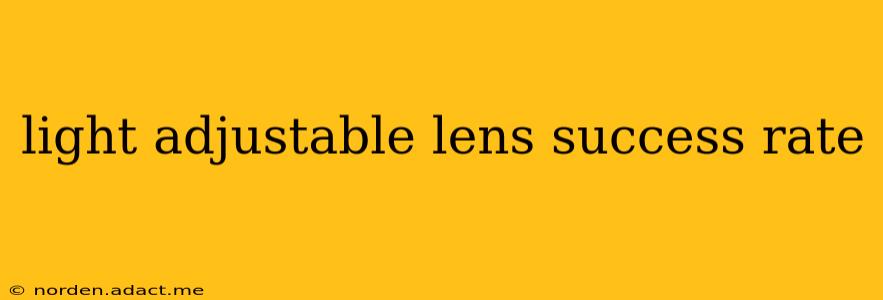 light adjustable lens success rate