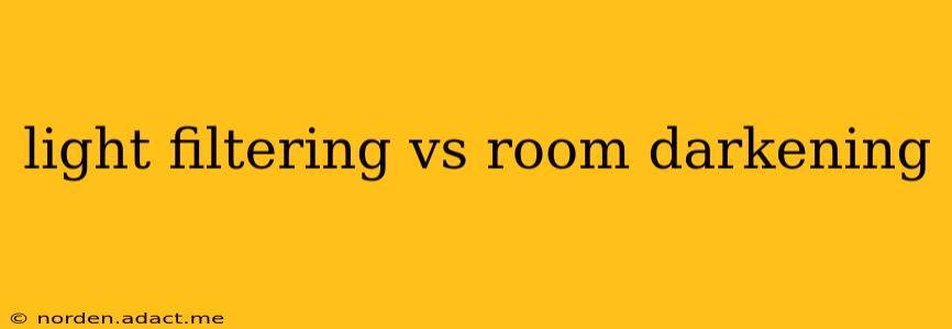 light filtering vs room darkening
