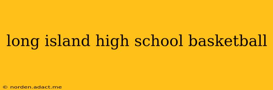 long island high school basketball