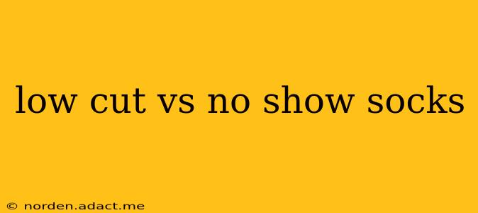 low cut vs no show socks