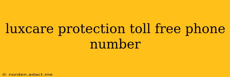 luxcare protection toll free phone number