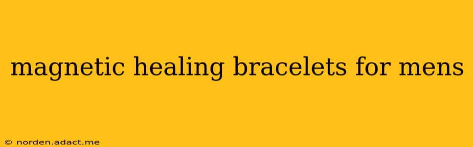 magnetic healing bracelets for mens