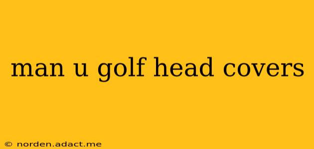 man u golf head covers