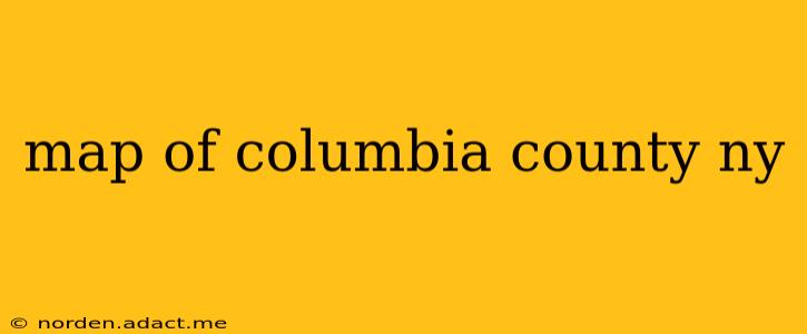 map of columbia county ny