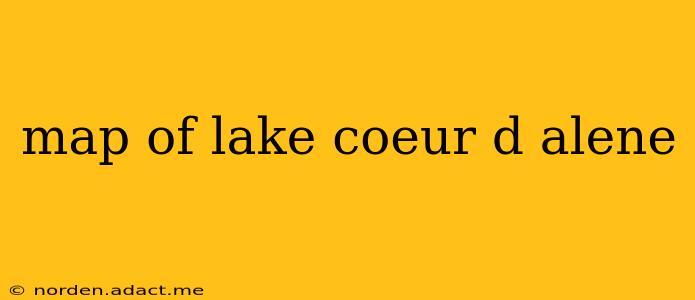 map of lake coeur d alene