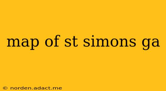 map of st simons ga