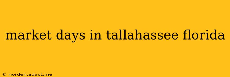 market days in tallahassee florida