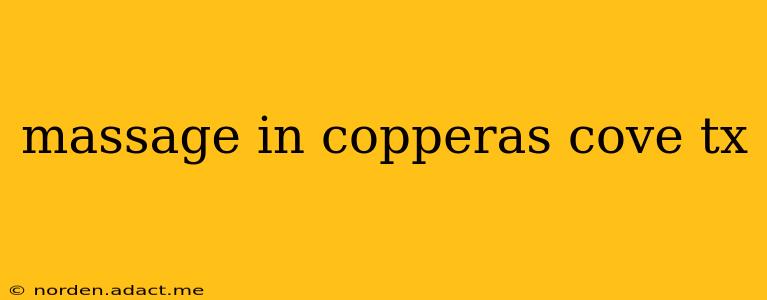 massage in copperas cove tx