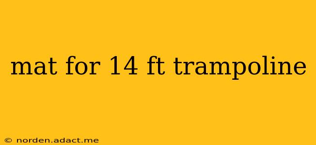mat for 14 ft trampoline