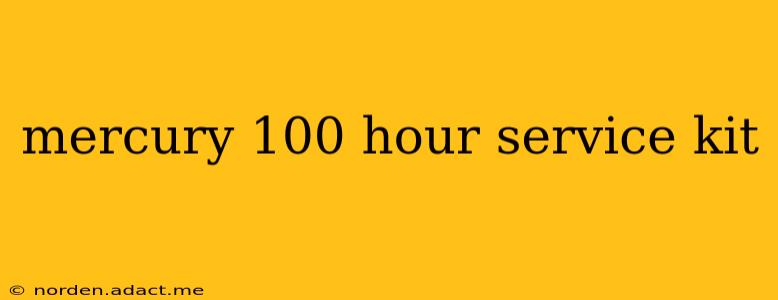 mercury 100 hour service kit