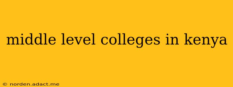 middle level colleges in kenya