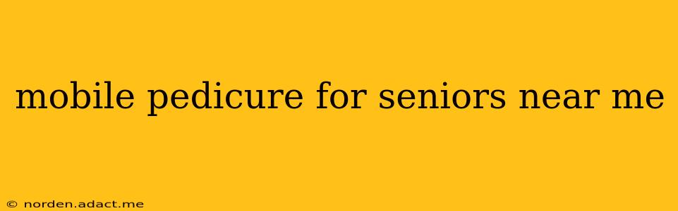 mobile pedicure for seniors near me