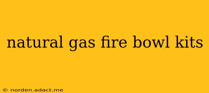 natural gas fire bowl kits