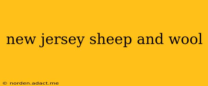 new jersey sheep and wool