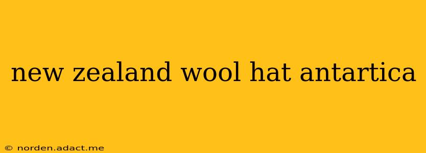 new zealand wool hat antartica